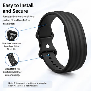 จัดส่งทันที | สําหรับ Google Fitbit Air Strap Band/สายรัดทดแทนวงสมัยใหม่สําหรับอุปกรณ์เสริม Fitbit Air