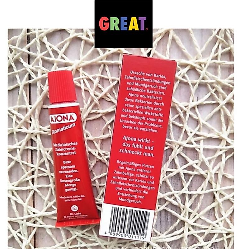 ยาสีฟัน เยอรมัน แท้ เข้มข้นมาก AJONA Stomaticum 25 ml (ขนาดปกติ)