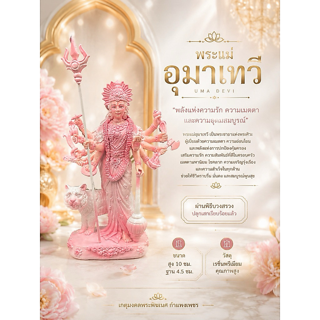 พระแม่อุมาเทวีทรงเสือ อำนาจ บารมี ความรัก🕉️✨🙏🏻