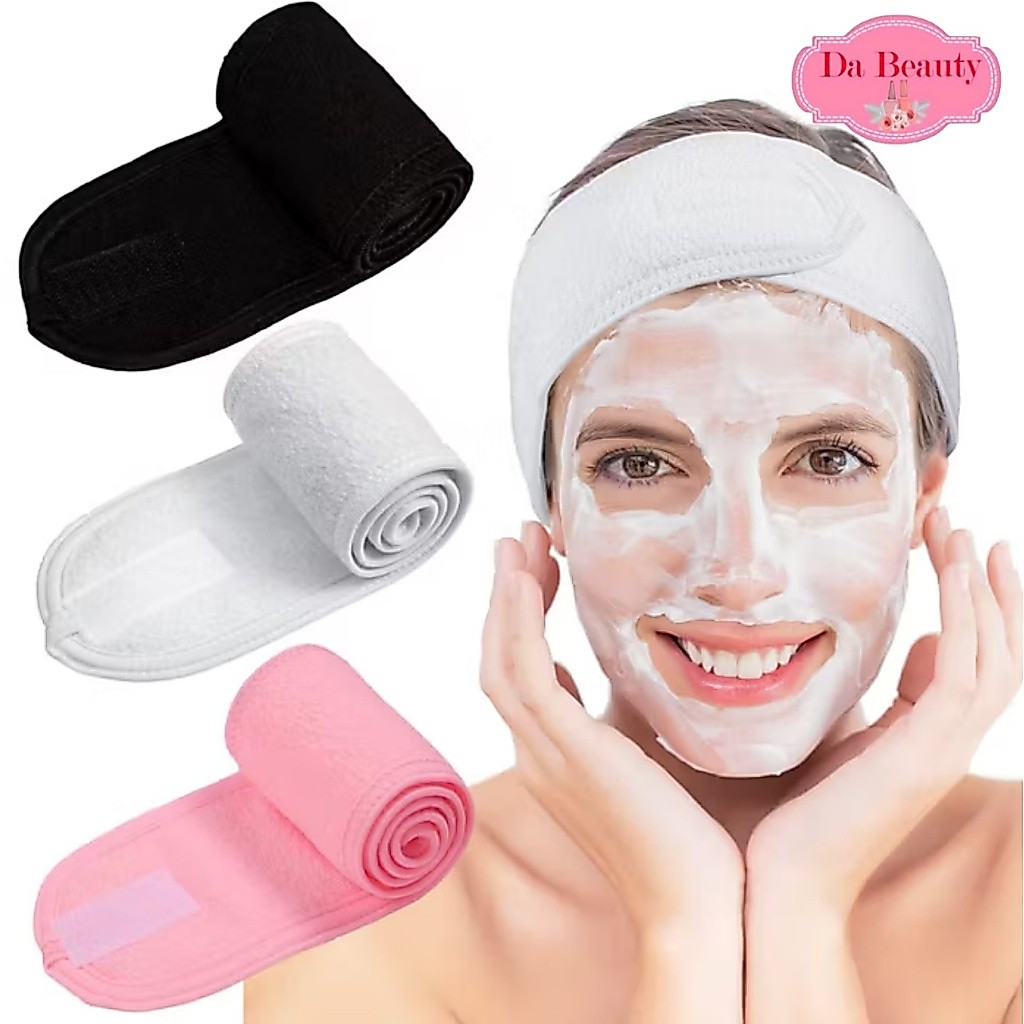 ผ้าคาดผม ผ้าคาดผมแต่งหน้า ผ้าคาดผมนวดหน้า อาบน้ำ สีพื้น Headband