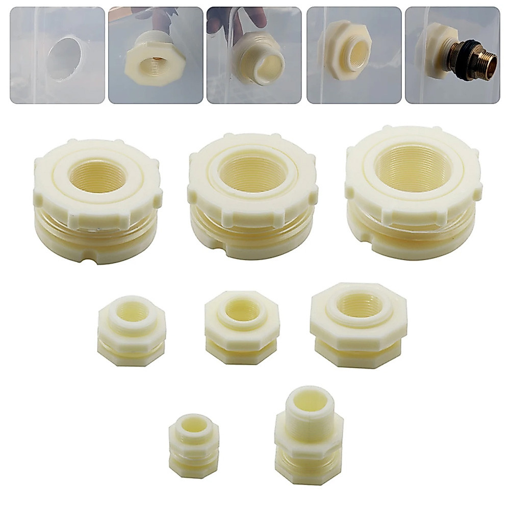 ขั้วต่อท่อถังน้ํา หน้าท้อง 1/2" 3/4" 1" ข้อต่อเต้าเสียบเกลียว