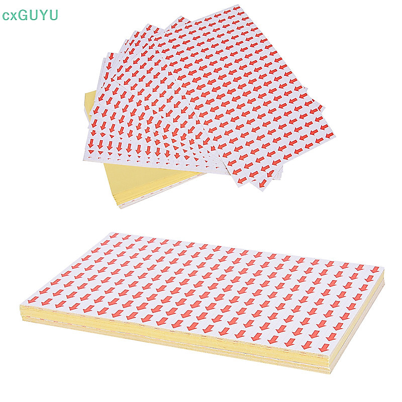 cxGUYU สติกเกอร์ลูกศร สีแดง 10x12 มม. สําหรับทําซ้ํา PRTA