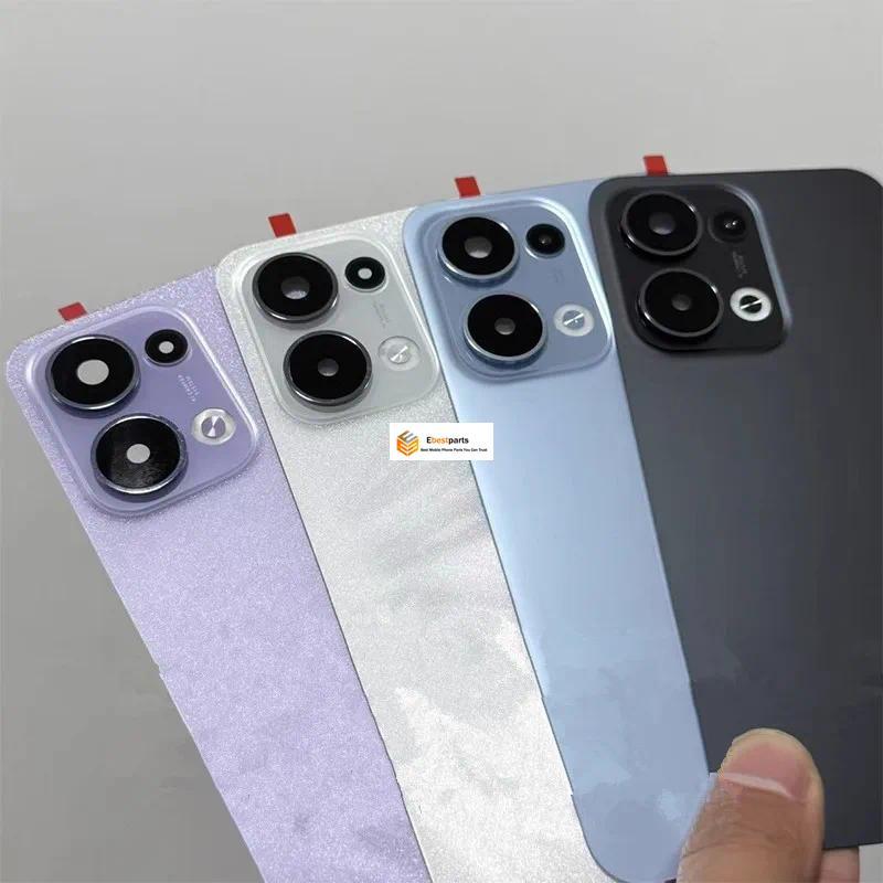 Ebest-Housing สําหรับ OPPO Reno 13 แบตเตอรี่ฝาหลังเปลี่ยนประตูด้านหลังกรณี + เลนส์กล้อง CPH2689, PKM110