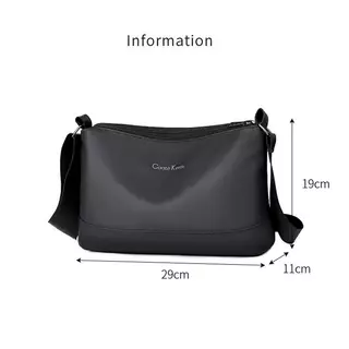 LABER LEE Mens Crossbody Bag Water Resistance Oxford Fabric Shoulder Bag Casual Sling Messenger Bag for Work Business Travel Daily Use