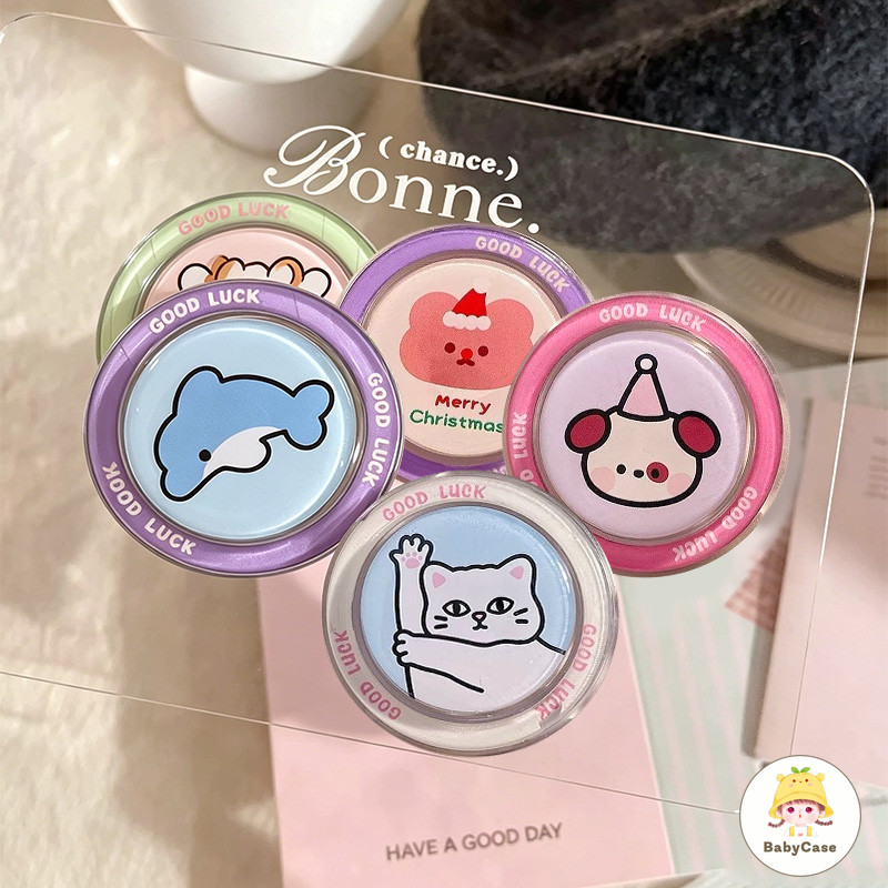 เคสโทรศัพท์แม่เหล็กรูปแมวน่ารักและที่วางโทรศัพท์มาริโอ แม่เหล็กติดหลังเคสโทรศัพท์ได้ ราคาถูกคุณภาพดี ใหม่ล่าสุด