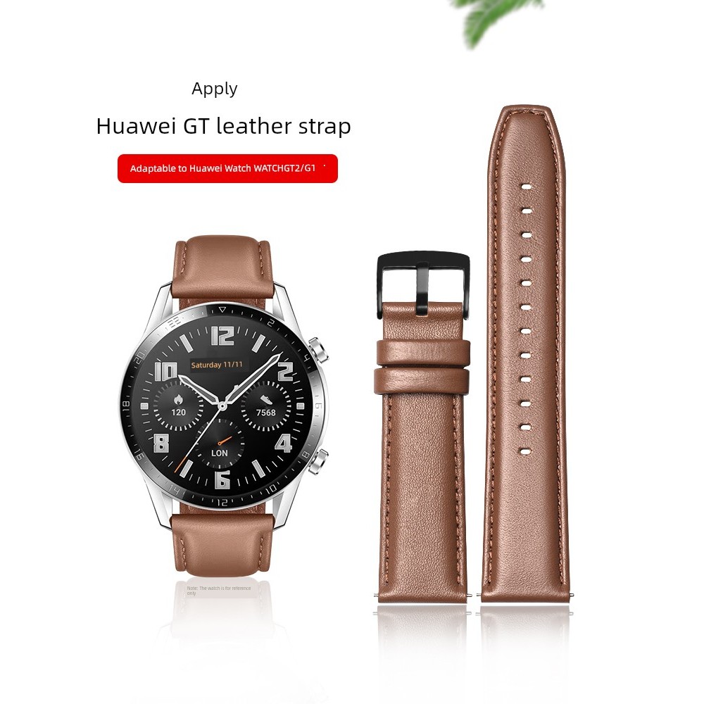 ASLD เหมาะสําหรับ Huawei GT5/Watch4/pro สายนาฬิกาหนังแท้ Non-Original watch345 หนังวัวชั้นแรก