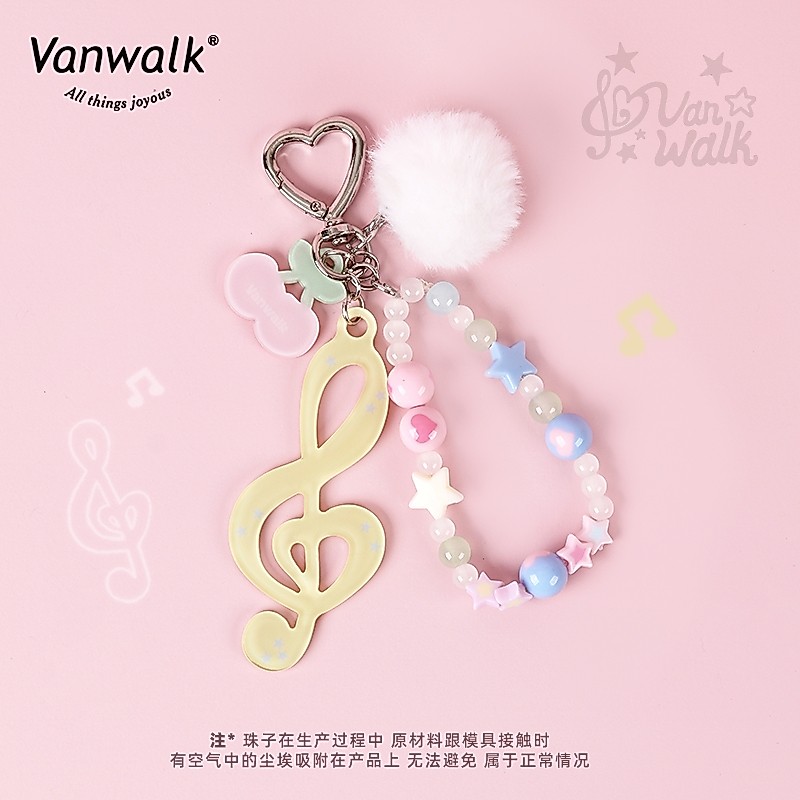 VANWALK Happy Band K583 พวงกุญแจห้อยกระเป๋าโน๊ตน่ารัก