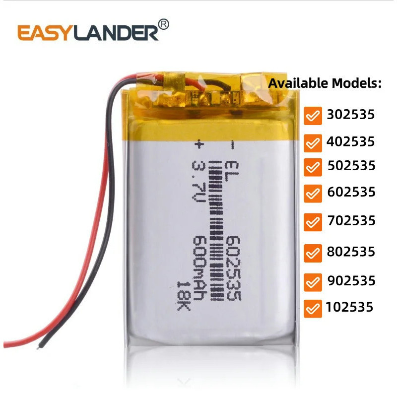 BASEUS 3.7V 220~1000mAh 302535 402535 502535 602535 702535 802535 902535 102535 แบตเตอรี่ Li Polymer