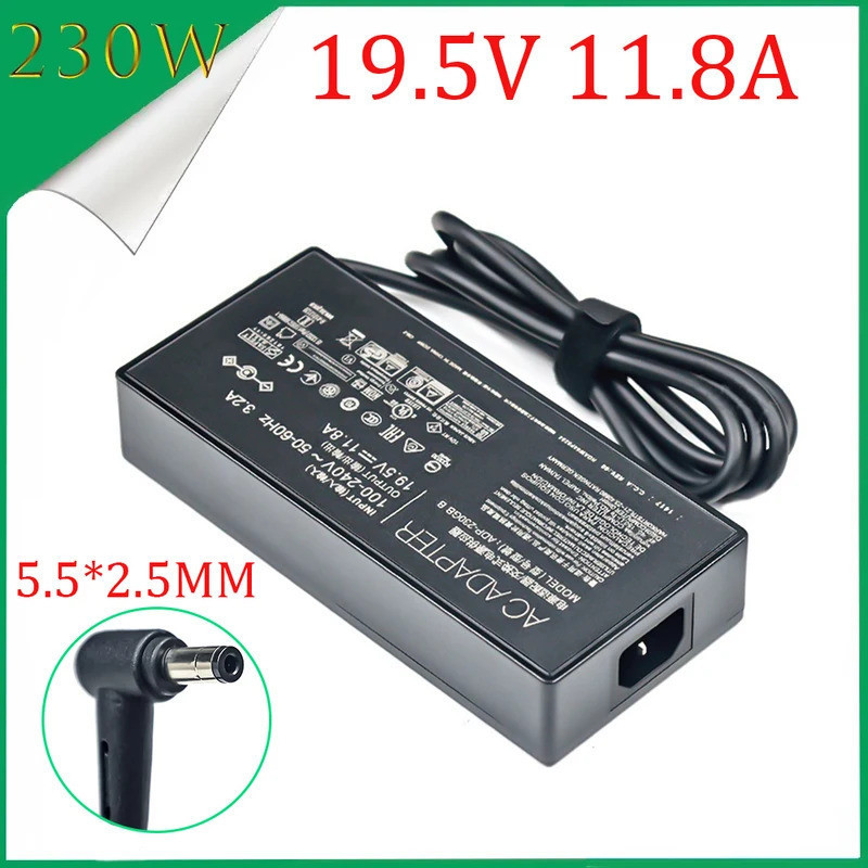 19.5V 11.8A 230W สําหรับ ASUS AERO 15-Y9-4K80P AERO 15-X9-RT4K5MP GAMING แล็ปท็อปอะแดปเตอร์ ZX8-CR5S