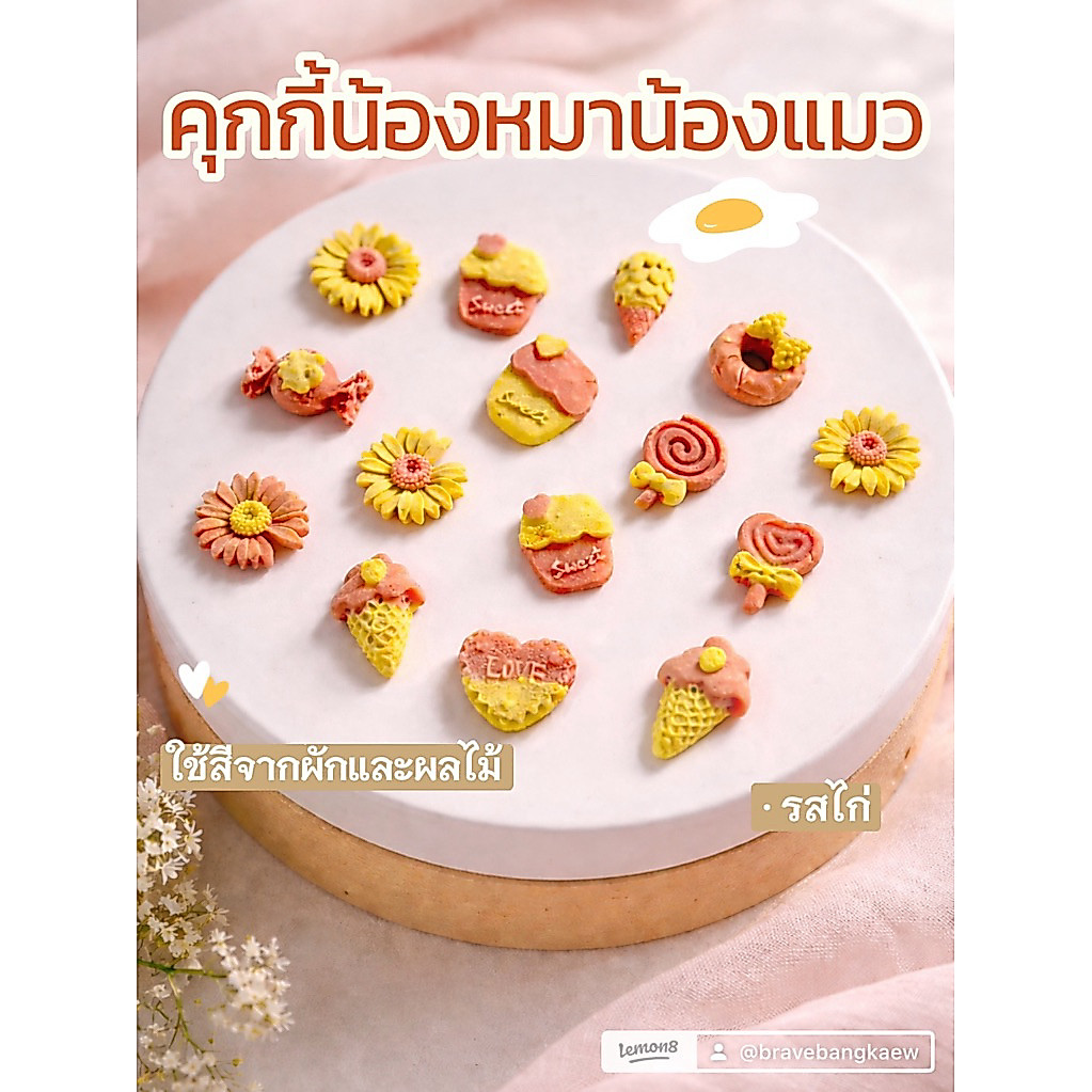ขนมหมาแมว คุกกี้แคนดี้ 12 ชิ้น