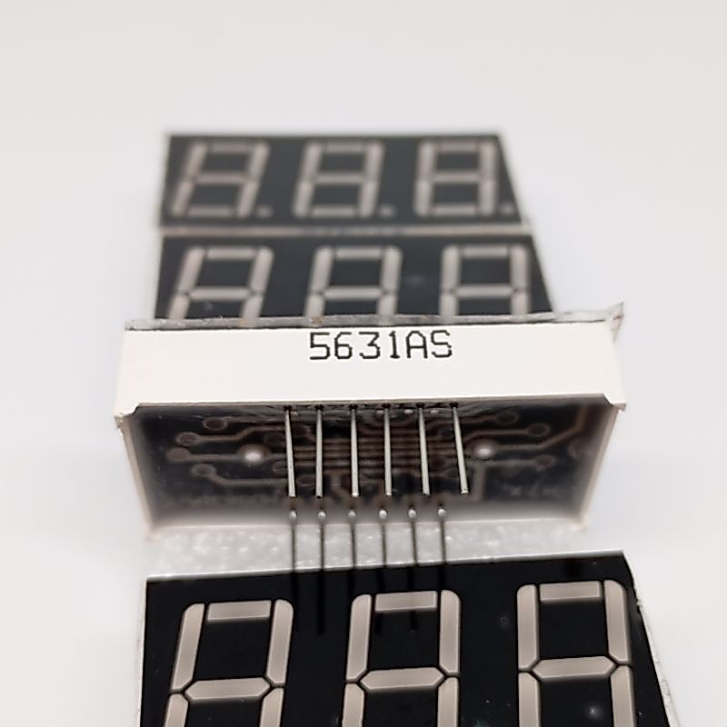 ของแท้ 7-segment display  จอแสดงตัวเลข(3หลัก) 5631AS 3.8×2 ส่งด่วนในวัน