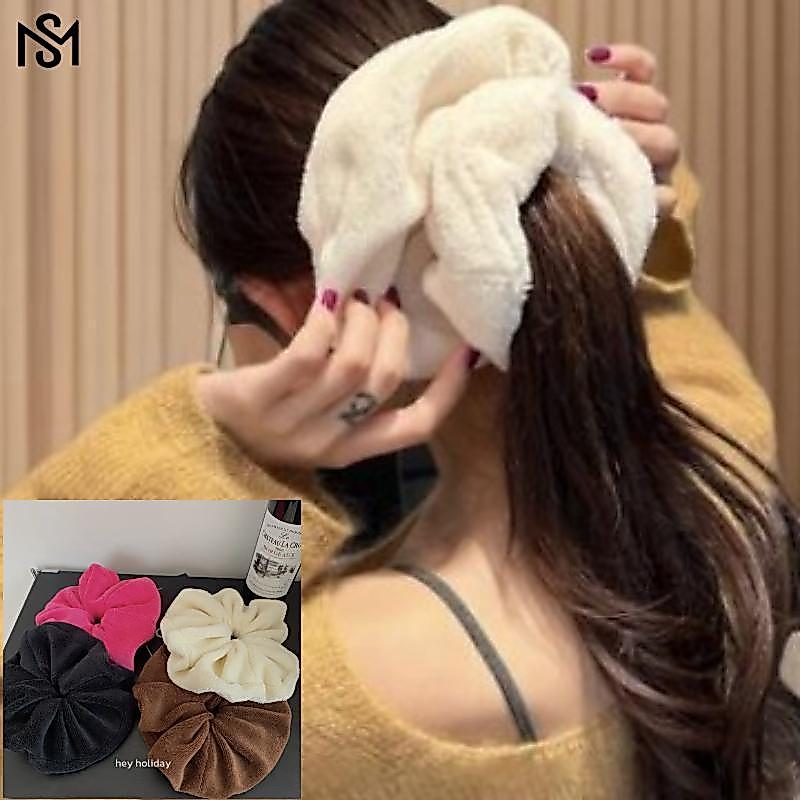 .Simple High-end ห่วงผมขนหนูขนาด 25 ซม.สำหรับฤดูหนาว สินค้ายอดนิยมในการดูแลเส้นผม