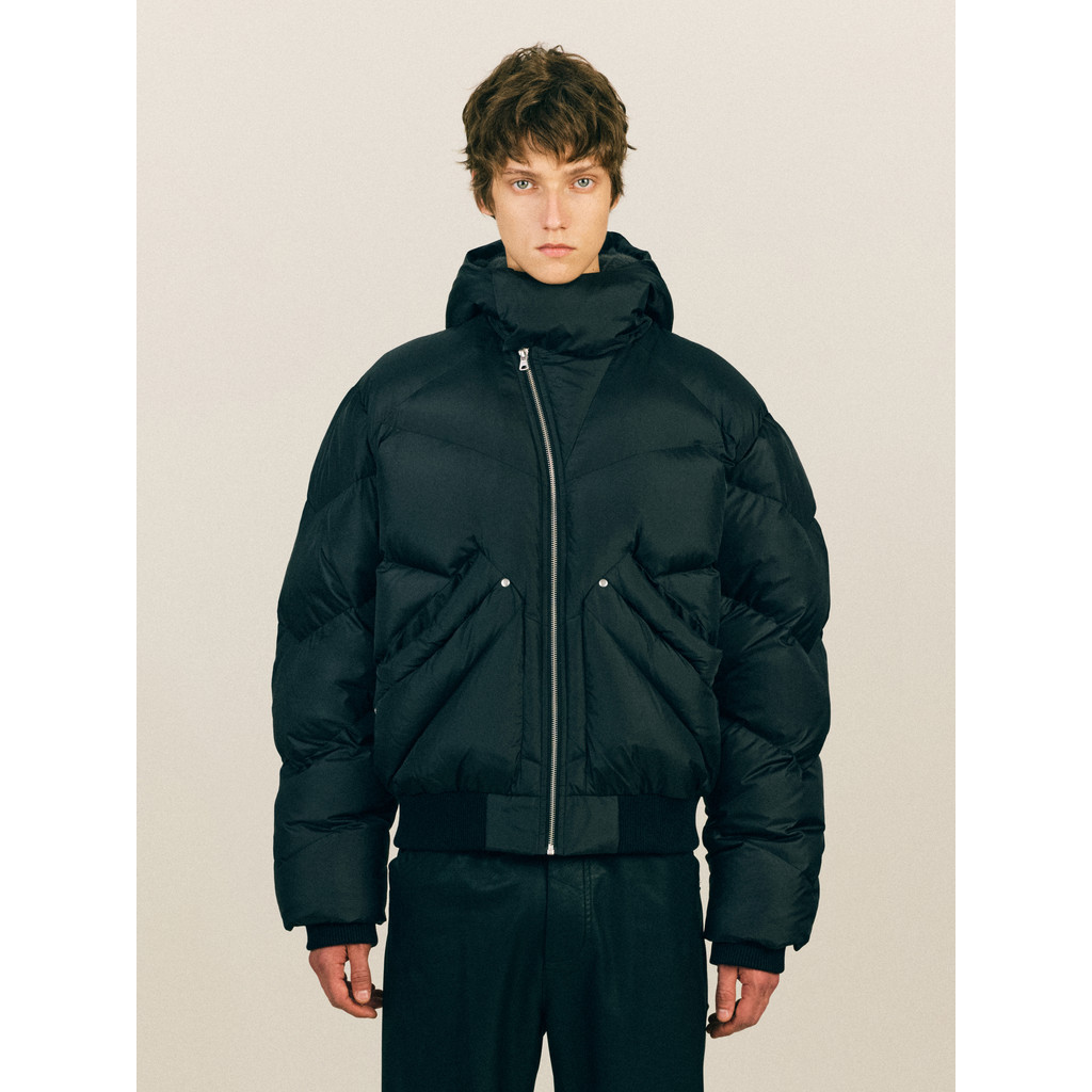 NONRADICAL (NR) {90 White Duck Down} Mink Down Jacket Winter Hooded Cold Jacket Jacket Jacket