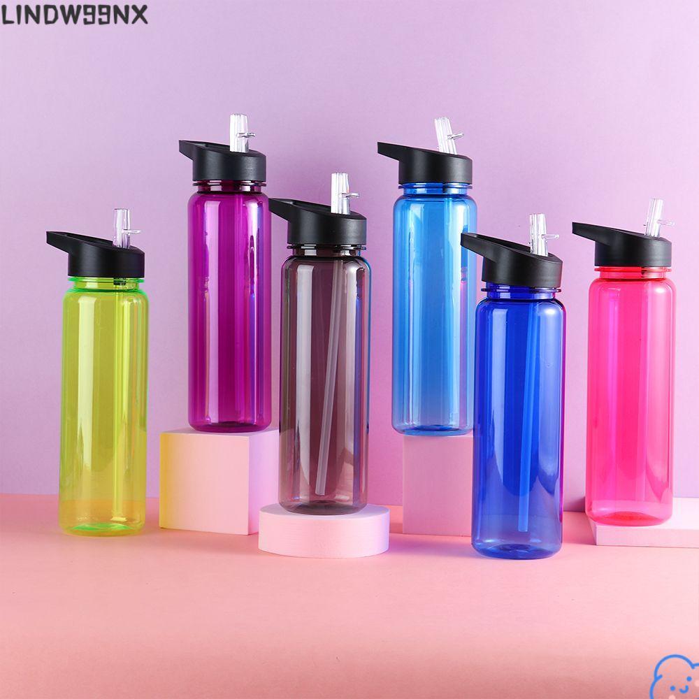 LINDW99NX 750ml ขวดน้ําสปอร์ตรั่วซึมพร้อมหลอด