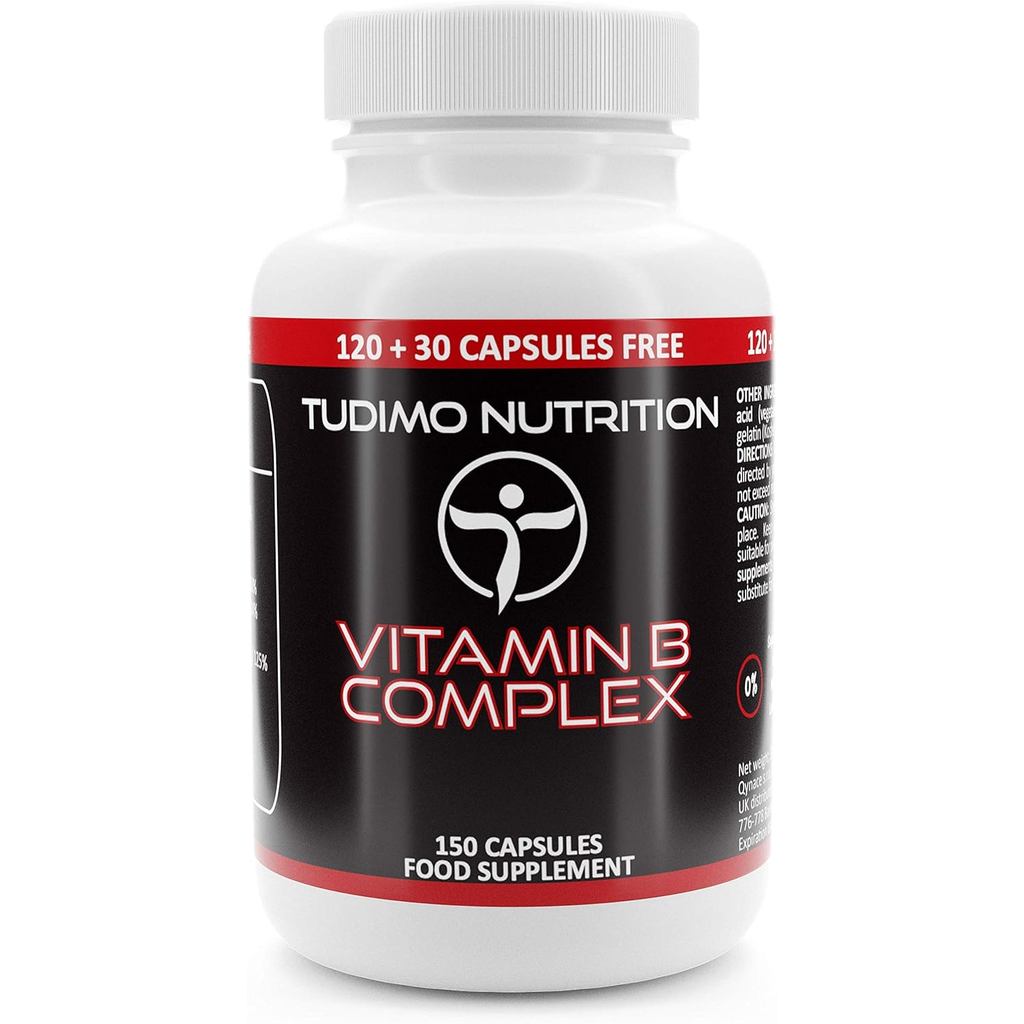 High Dose Vegan Vitamin B Complex-150 แคปซูล (5 เดือน Supply), Vegan Essential B Family Vitamin Comp