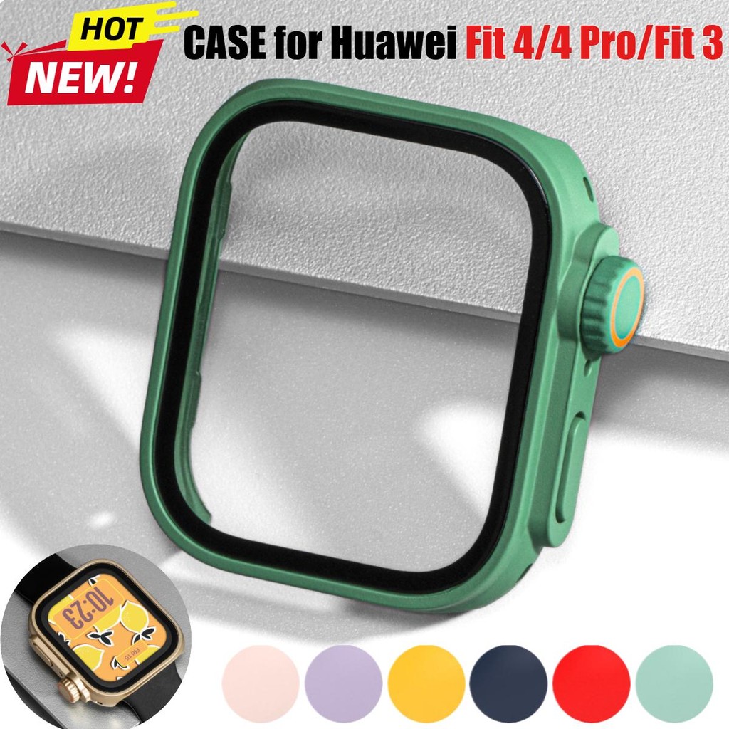 กรณีนาฬิกาสําหรับ Huawei Watch Fit 4Pro/4/3 เปลี่ยน Ultra Screen Protector Shell + แก้วสําหรับ Huawe