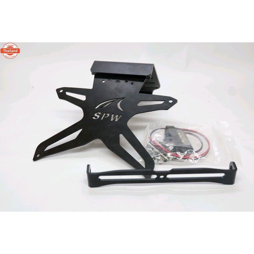 ท้ายสั้นแม่เหล็กพัได้แถมไฟส่องป้าย LED กันน้ำ สำหรั mslaz,R15,Demon150,CBR 650 ,NINJA ,Z 250,300,400