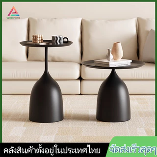 จัดส่งจากไทย🚚โต๊ะกาแฟ โต๊ะไม้กลม ดีไซน์โมเดิร์นเรียบหรู ตกแต่งคาเฟ่ ห้องนั่งเล่น สวนหลังบ้านได้ พร้อมส่ง