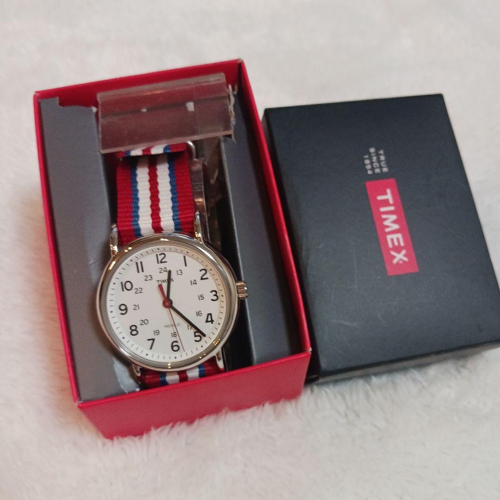 TIMEX Timex Unisex Weekender White Dial T2N746 30-meter