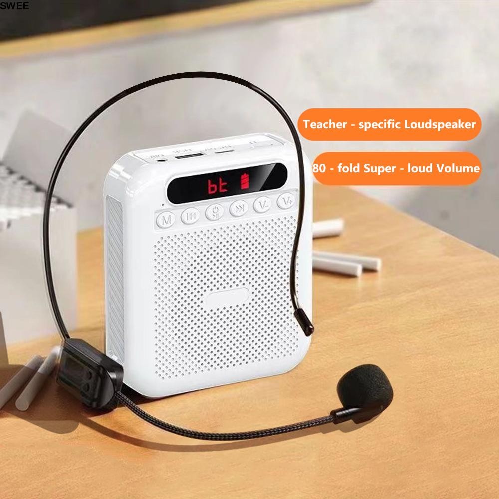 SWEE มค์ช่วยสอน Bluetooth โทรโข่ง ไมค์ไกด์ ไมค์ช่วยสอน เครื่องขยายเสียง ลำโพงพกพา อาจารย์ ไกด์ มัคคุเทศก์