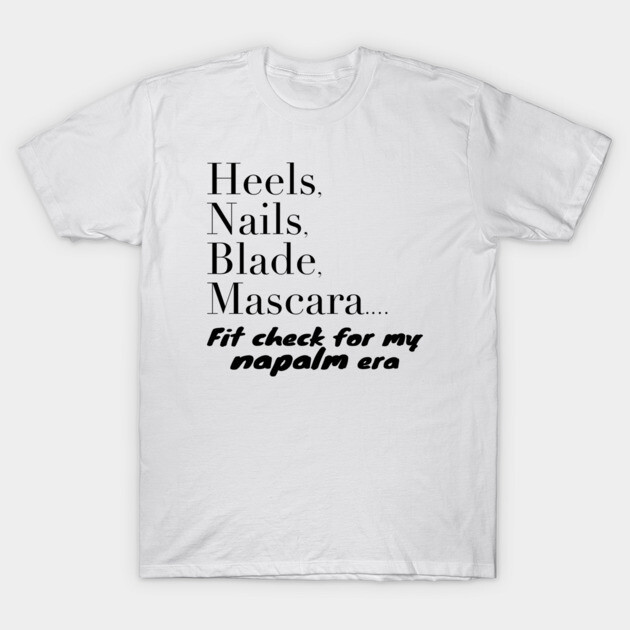 เสื้อยืด Vintage Heels, Nails, Blade, Mascara… v2 T-Shirt แท้ Cotton 100% รัดรูป S-5XL สินค้ามาใหม่