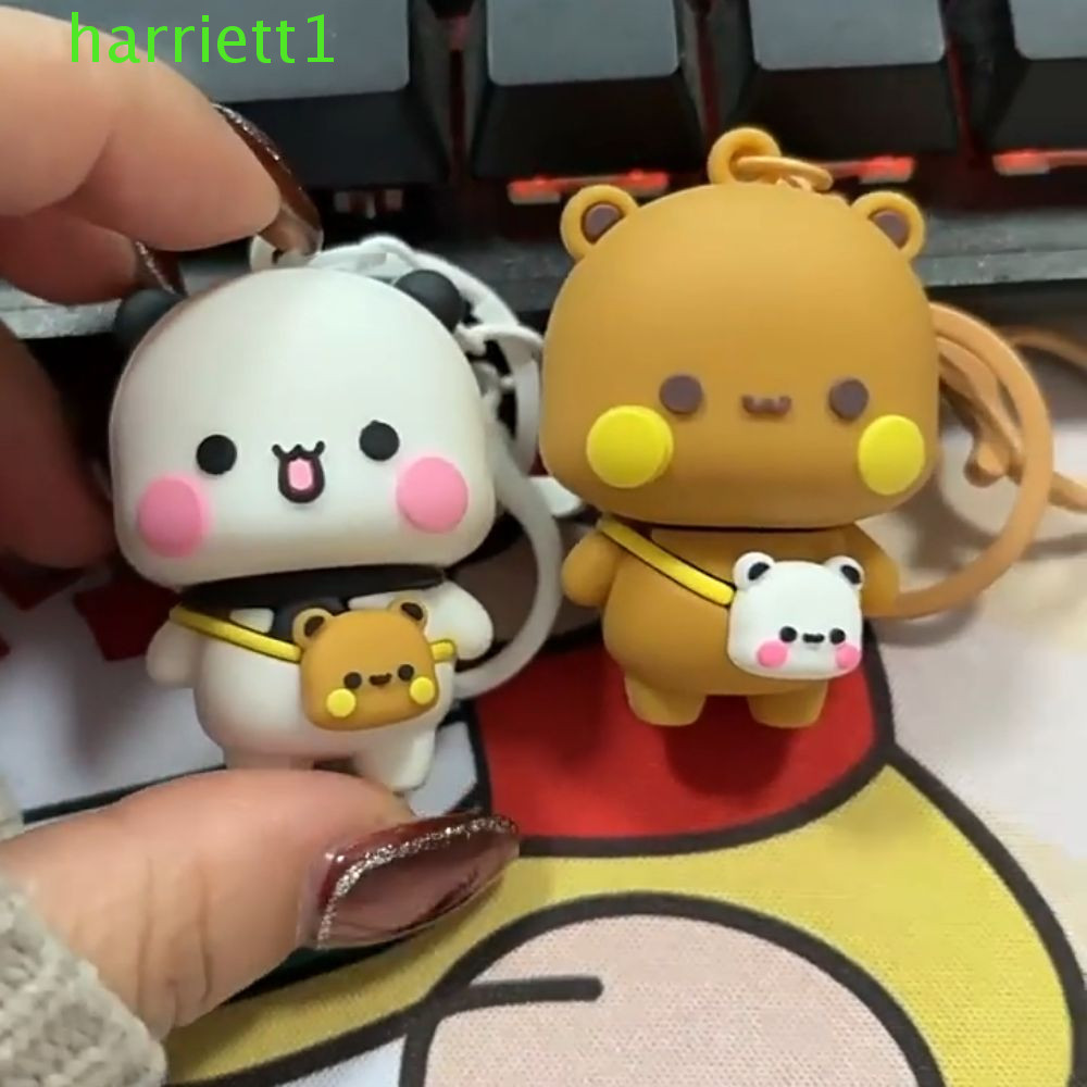 HARRIETT พวงกุญแจพวงกุญแจ Bubu Dudu การ์ตูนน่ารัก การ์ตูน