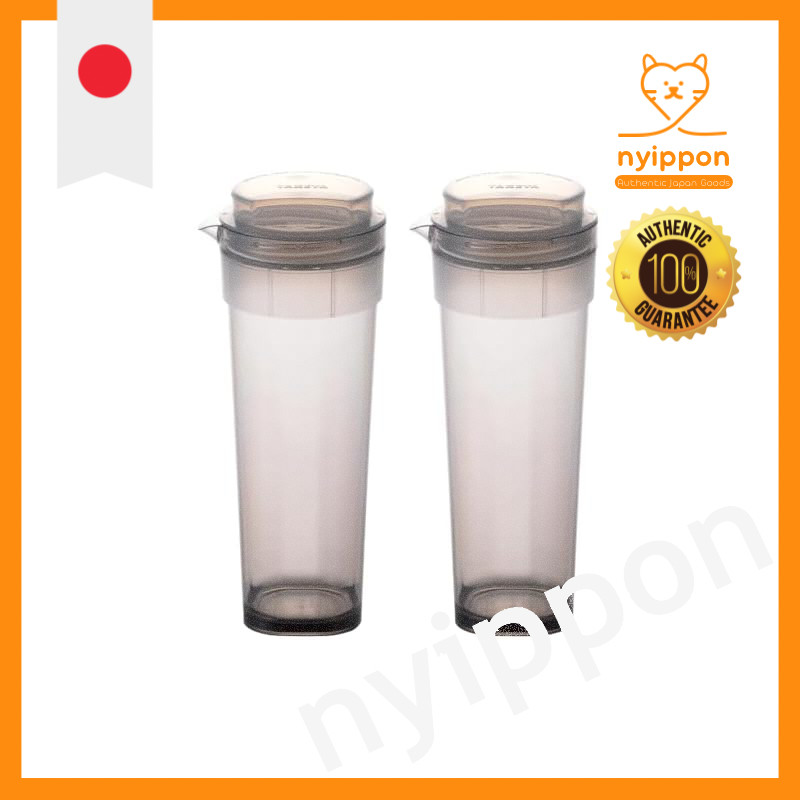 TAKEYA FRESHLOK Slim Jug 2-Piece Set, 1.5L, Horizontal, Heat-Resistant, Easy to Clean, Water Pitcher