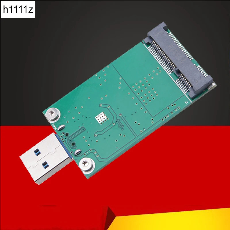 Mini USB 3.0 ถึง PCIE mSATA ภายนอก SSD PCBA Conveter อะแดปเตอร์การ์ด mSATA to USB Board รองรับ 30*30