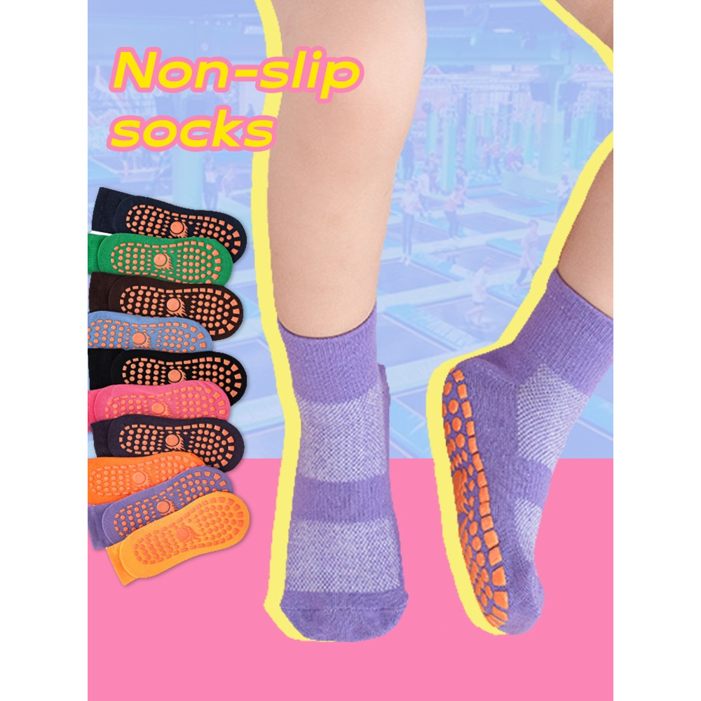 Mini Monarch ถุงเท้าเด็กกันลื่น Anti Slip ถุงเท้าใส่ในบ้าน พื้นยางพิเศษ อายุ 1-12 ปี