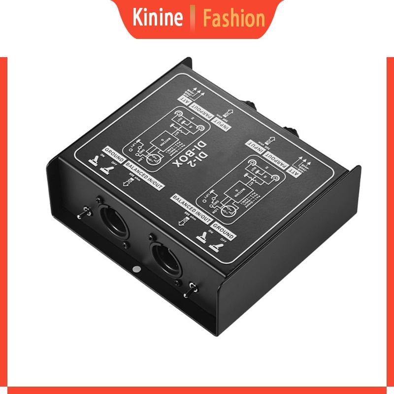 KIN Passive DI Box กล่องฉีดโดยตรง เสียงรบกวนต่ํา กีตาร์ เบส ChannelConverter