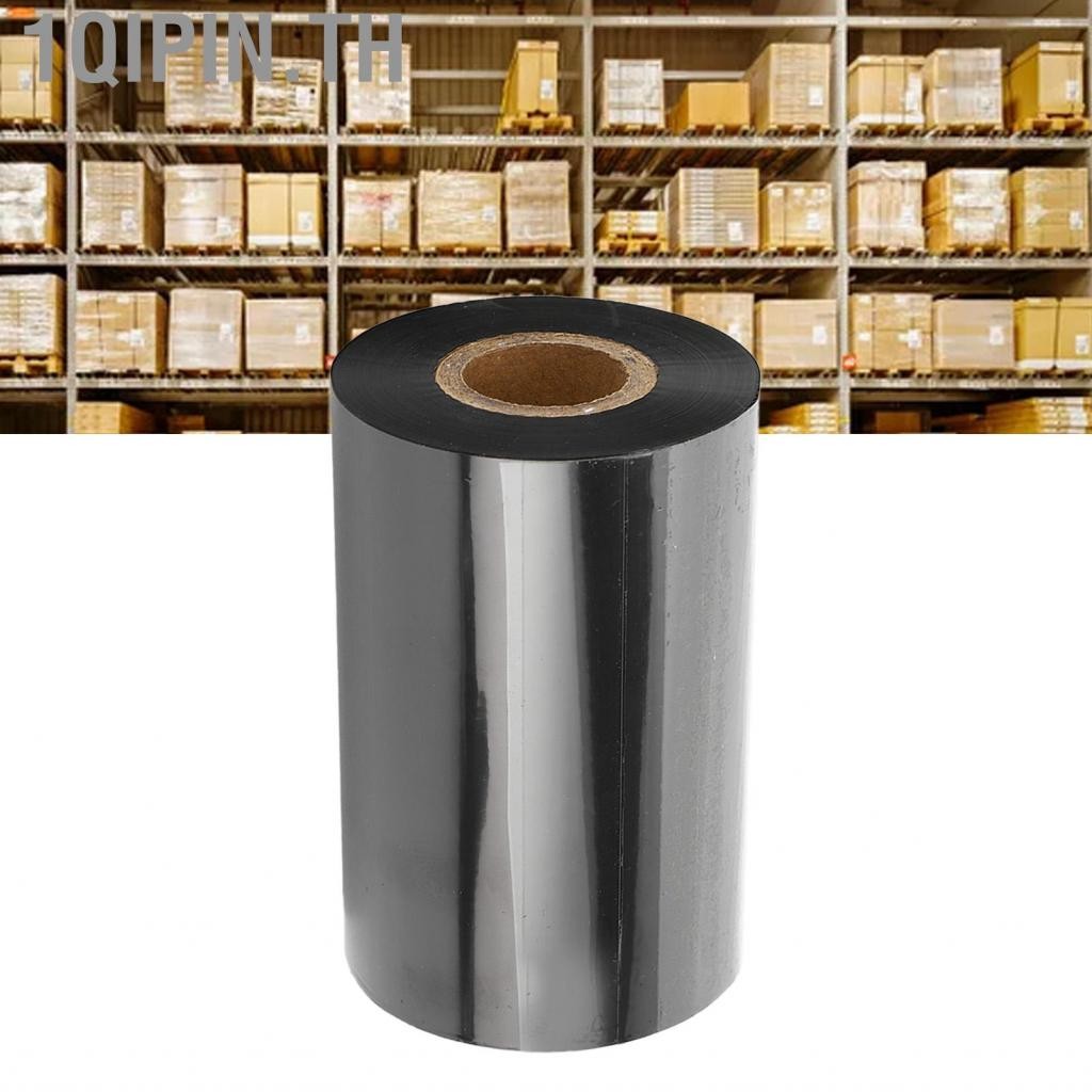1qipin.th transfer ribbon 100mm x 300m / 3.94in 984.25ft เครื่องพิมพ์พกพา 3 ชั้น Anti -anti back Wax