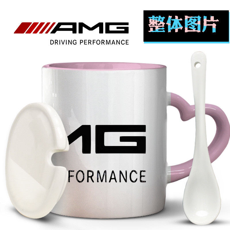 G63 C63 Mercedes-Benz AMG รถเฉพาะแก้วที่กําหนดเองพัดลมรถอุปกรณ์ต่อพ่วงถ้วยน้ําถ้วยเซรามิคถ้วยกาแฟ