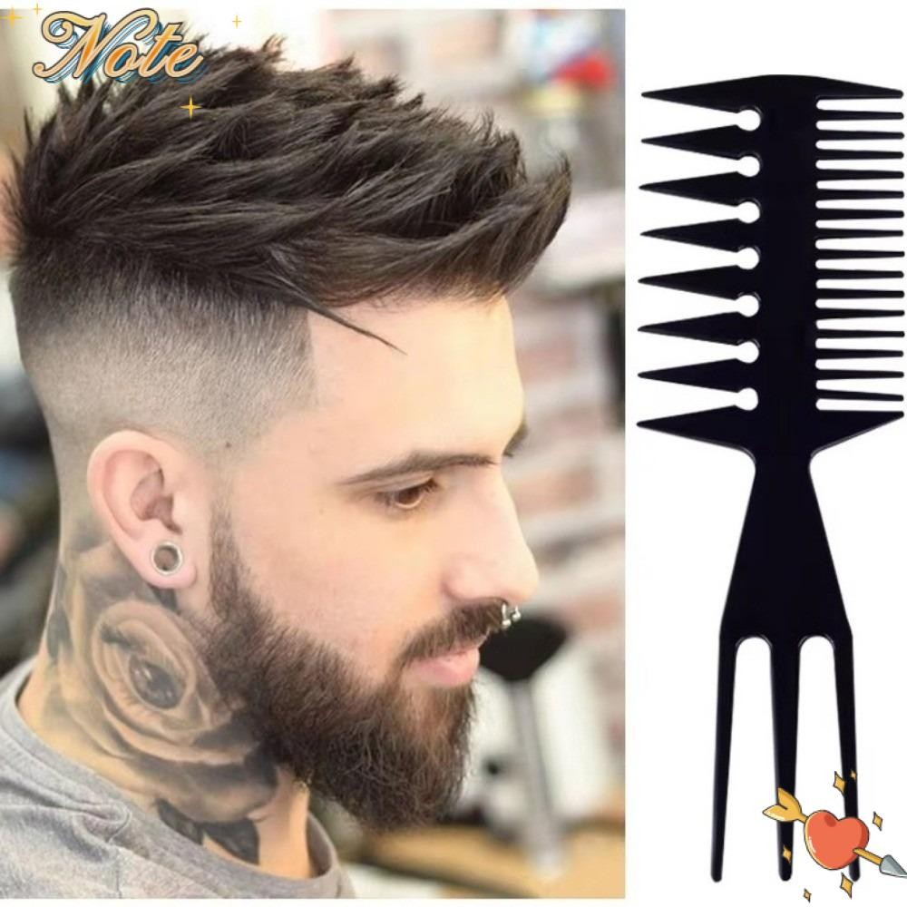 NOTEE Detangling Brush, หวีผมป้องกันไฟฟ้าสถิตย์สองด้านพลาสติก, ใช้ในบ้านแปรงจัดแต่งทรงผมแบบพกพา