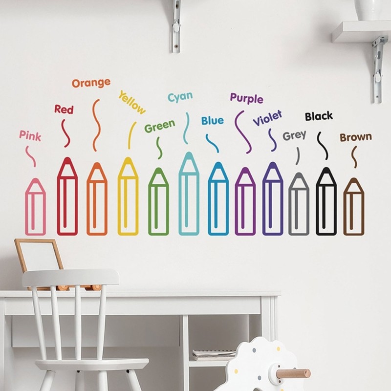 POP Kid Safe Wall Sticker Creative Drawing Pattern โซลูชั่นปรับปรุงบ้าน
