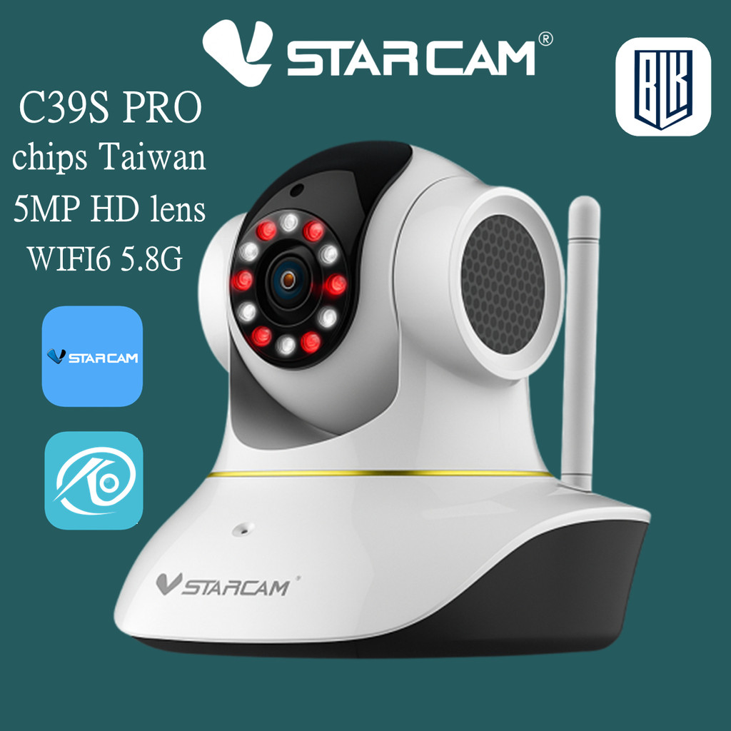 แนะนำ 💥 VSTARCAM C39SPRO 5.0MP 2.4G&5.8G AI กล้องวงจรปิดไร้สาย Wi-Fi IP Camera กล้องวงจรปิด C39S PRO