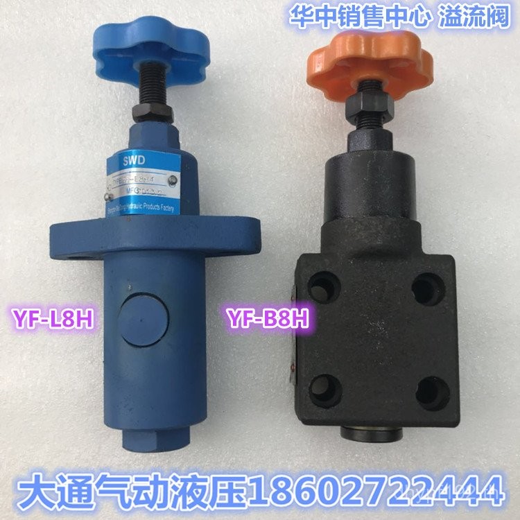 YF-L8H4/YF-B8H4 วาล์วหมุนเวียนความดัน 1-S21-S3 ตรงประเภท 23 วาล์วไฮดรอลิก///วาล์วล้นระยะไกล////