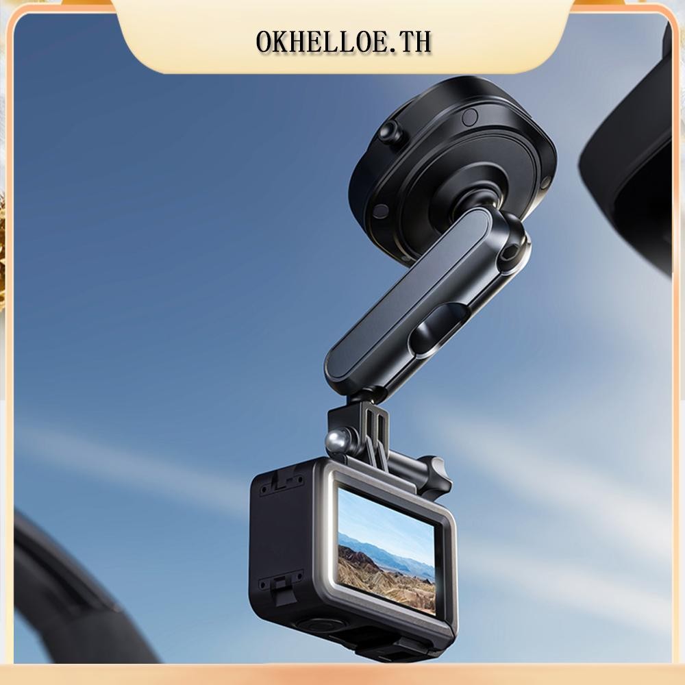 [okhelloe.th] กล้องดูดถ้วย Mount 360 ปรับได้ Car Action Camera Holder สําหรับ DJI/Insta360/GoPro Act