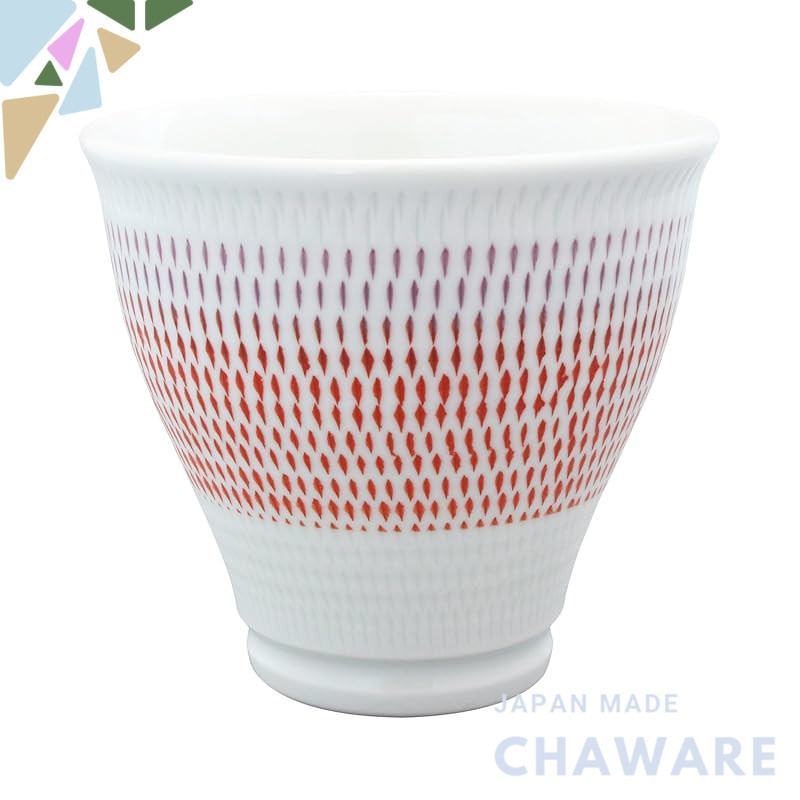 【made in japan】
Hasami Ware Kazuma Kiln Colorful Kanna Tea Cup Red 02-207 - Traditional Japanese cra