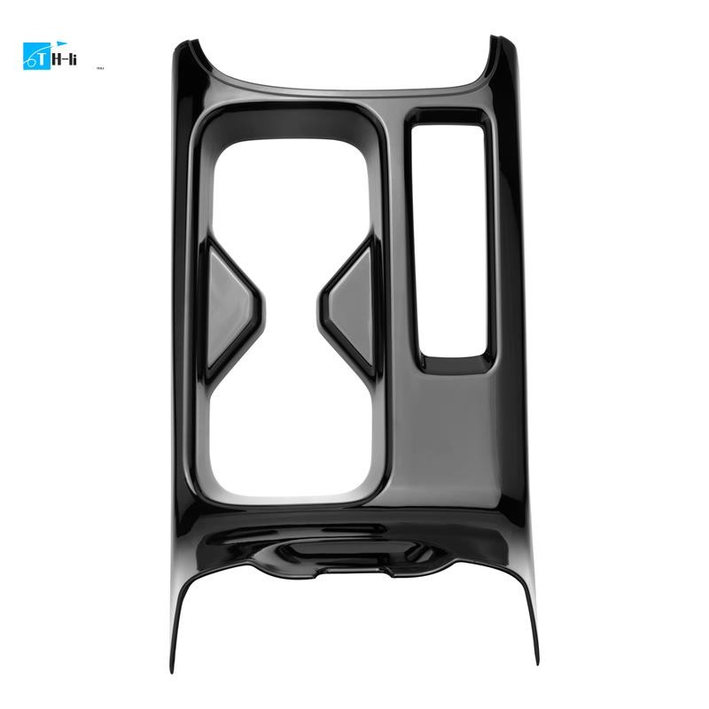 THJ4Car สีดําเงาคอนโซลกลางถ้วยน้ําตกแต่งฝาครอบสติกเกอร์ Trim สําหรับ-V Vezel 2021 2022 RHD