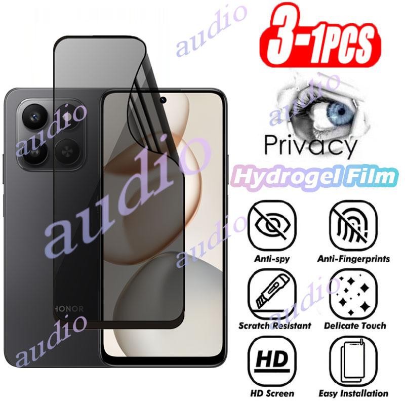 Honor X7d 5G 1-3 ชิ้น Anti-Spy Hydrogel ฟิล์มสําหรับ HONOR X7d HonorX7d 5G 4G Full Coverage Soft ป้อ