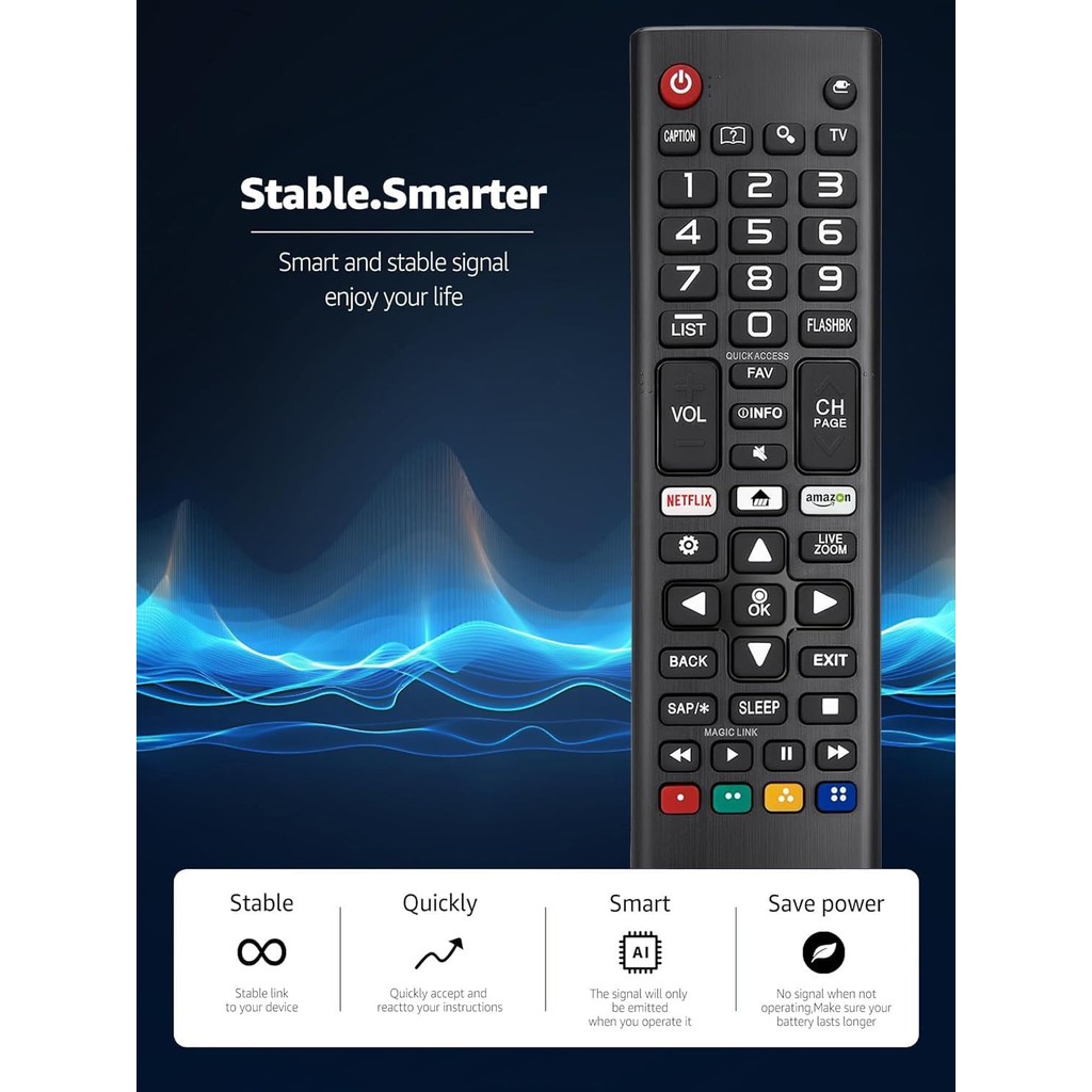 เปลี่ยนรีโมทคอนโทรลสําหรับ LG สมาร์ท LED TV 43LV340C 49UJ6200 49UJ6200-UA 49UJ6300 49UJ6300-UA 65UK6