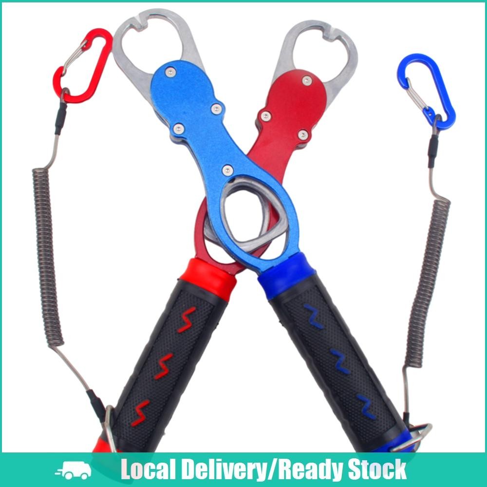 [จัดส่งในพื้นที่] เครื่องมือตกปลา Fish Lip Gripper พร้อมแหวนแยกและเครื่องชั่งน้ำหนัก เพื่อความแม่นยำ