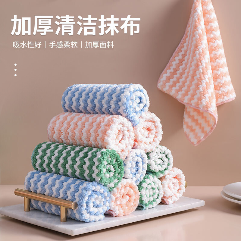 [Lucky Fortune Flagship Store] Catonic ผ้าทําความสะอาดห้องครัว Non-Oily Non-Linting Rag ดูดซับน้ําโต