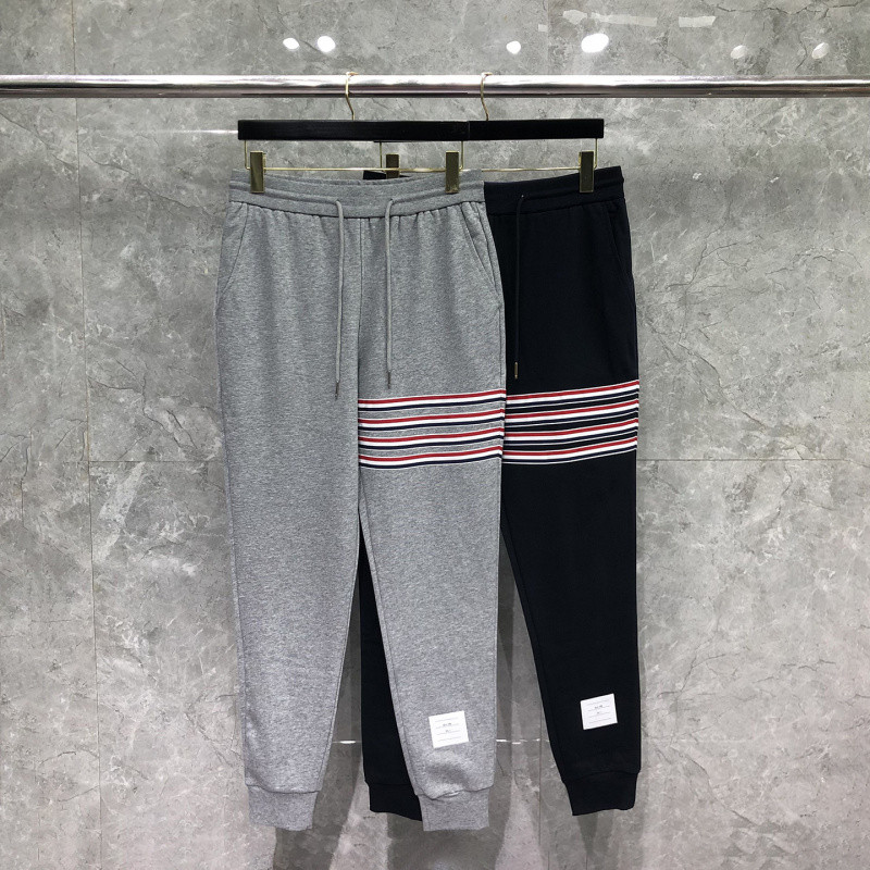 TB BROWNE Street Wear American Sports Casual Pants Men Spring Autumn Trend All-Match Loose-Legging S