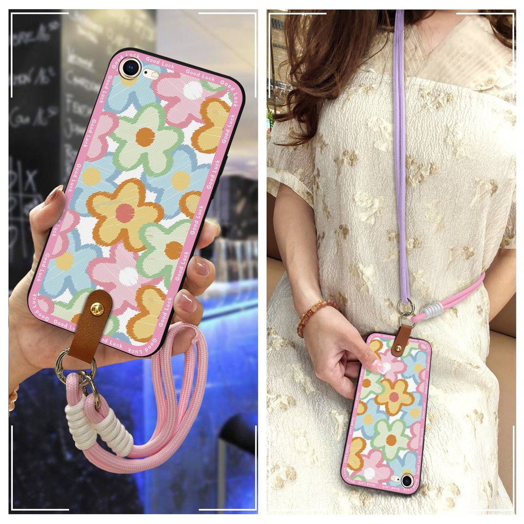 กันน้ําเคสโทรศัพท์น่ารักสําหรับIphone 7/8/SE 2020/2022/SE2/SE3/ip7/ip8 Lanyardป้องกันฝุ่นป้องกันทนทา