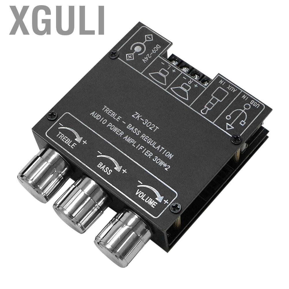 Xguli XGULI-TH ZK-302T 2.0 30WX2 BT แอมพลิฟายเออร์พลังงานเสียงกำลังสูงการป้องกันการออกแบบที่ใช้งานง่