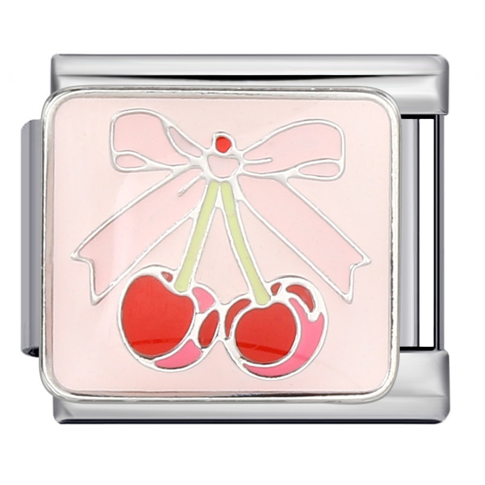 โบว์เชอร์รี่สไตล์อิตาเลียน กับสร้อยข้อมือไทเทเนียมสแตนเลส สำหรับการทำเอง - รูปที่ 6