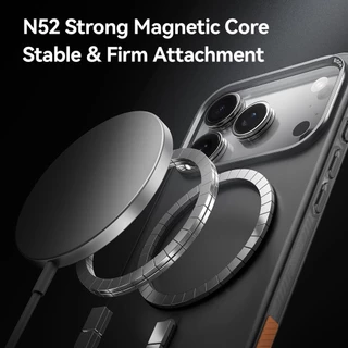ROCK เคส Magsafe iP 17 Pro Max/17 /พื้นผิวฝ้า ไม่มีรอยนิ้วมือ /ถุงลมนิรภัยทั้งสี่มุม /InShare Matte Magnetic Case