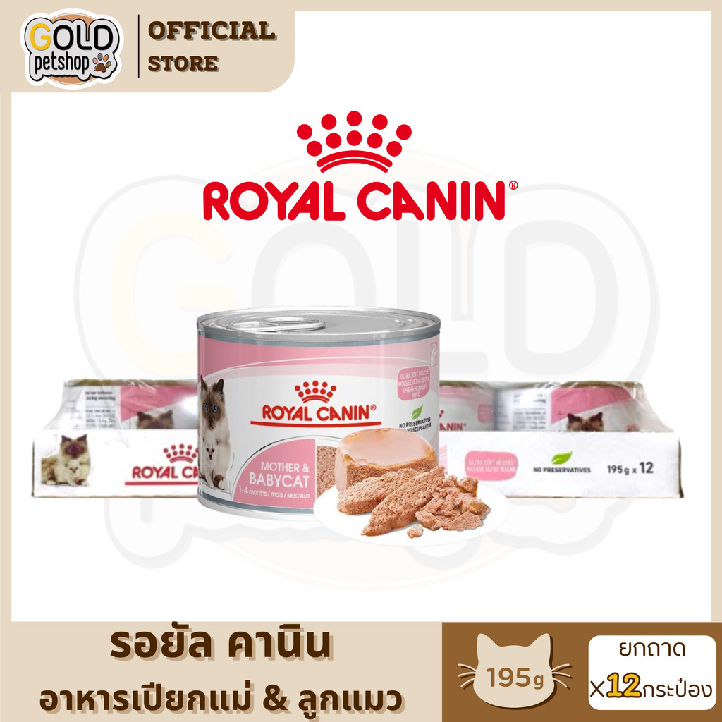 Royal Canin Starter Mother & Baby Cat Can [ยกถาด12กระป๋อง] อาหารเปียกแม่แมวตั้งท้อง-ให้นม และลูกแมวอายุต่ำกว่า 4 เดือน
