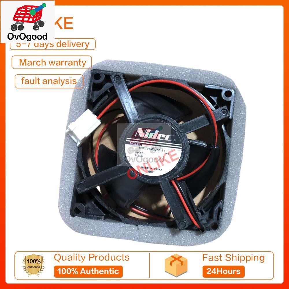 สําหรับ Panasonic NIDEC U92C08MS2A3-51 8V 0.11A ตู้เย็นพัดลมระบายความร้อน 9.2 ซม.
